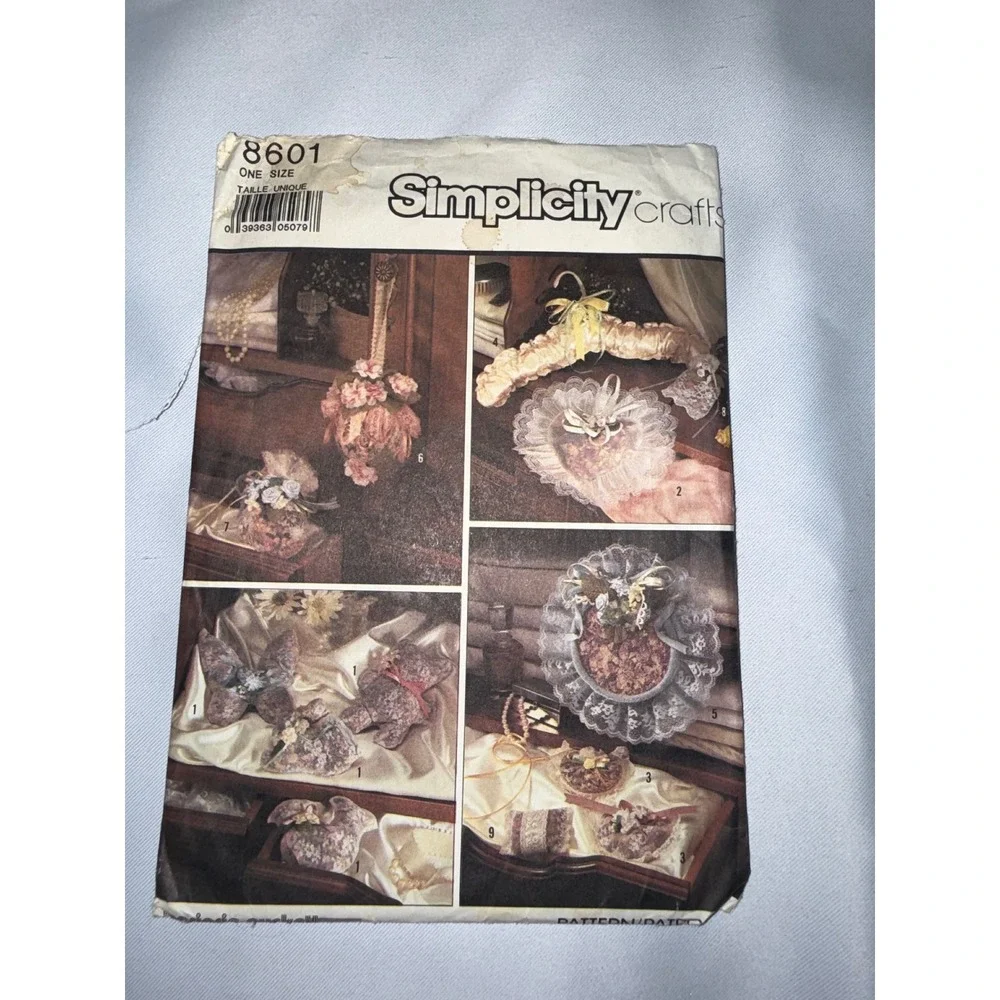 Simplicity 8601 Potpourri Pack One Size Sewing Pattern Animal Sachets Hangers